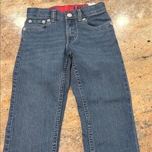 Boys levi slit fit with elastic waist